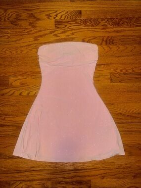 Windsor pink glitter mini dress